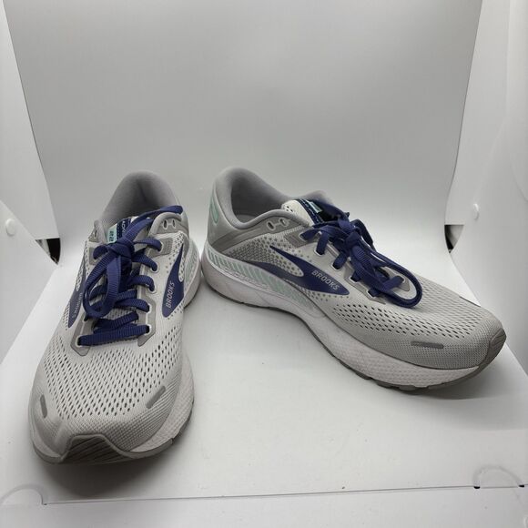 Brooks Adrenaline GTS 22 Gray Blue Running Shoes Womens Size 9.5 B - Picture 1 of 14